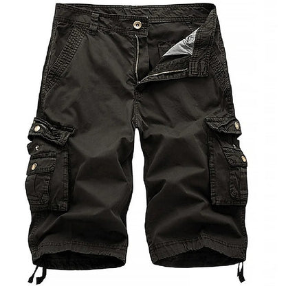 Men’s Cotton Cargo Shorts – Multi-Pocket Casual Summer Shorts