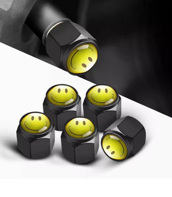 Car Tire Valve Caps – Stylish Wheel Air Valve Covers (4PCS)