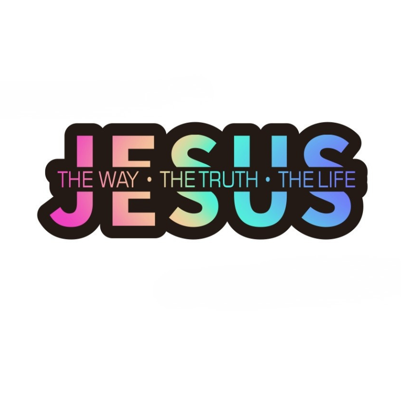 Jesus “The Way The Truth The Life” Christian Car Decal