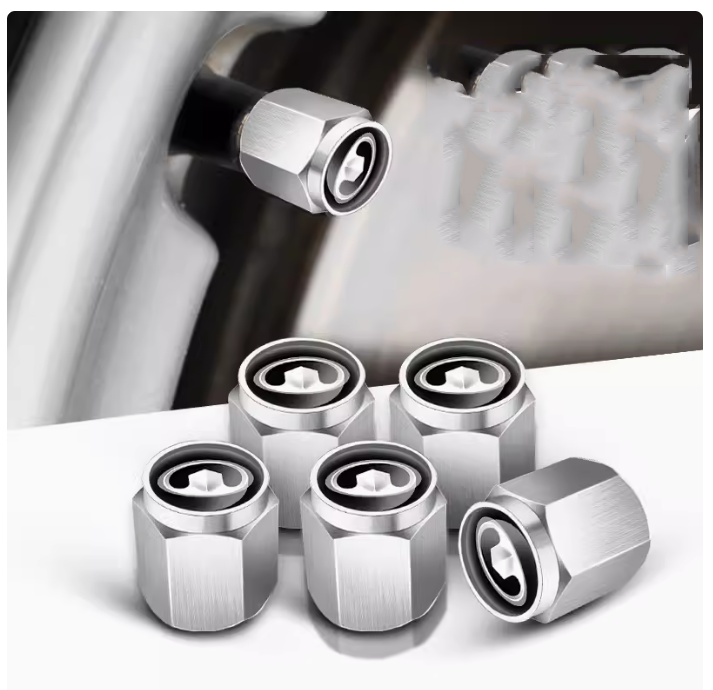 Car Tire Valve Caps – Stylish Wheel Air Valve Covers (4PCS)