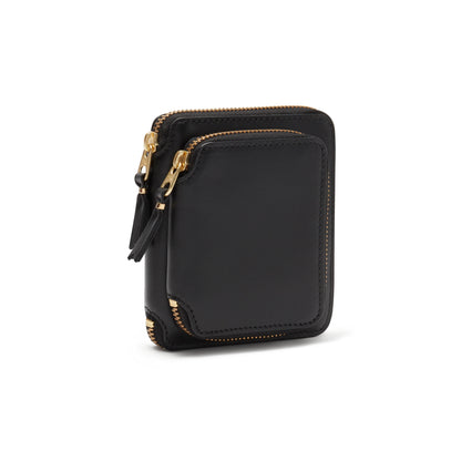 CDG Wallet Outside Pocket Line SA2100OP Zip Around Wallet ¨C Black