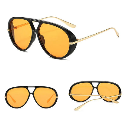 Retro Aviator Sunglasses – UV400 Unisex Pilot Frame Eyewear