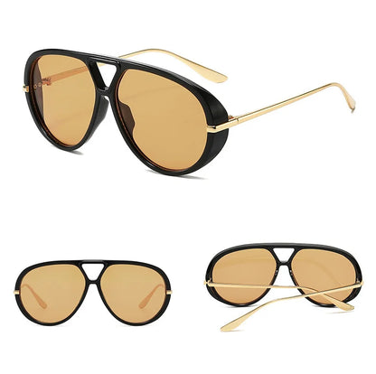 Retro Aviator Sunglasses – UV400 Unisex Pilot Frame Eyewear
