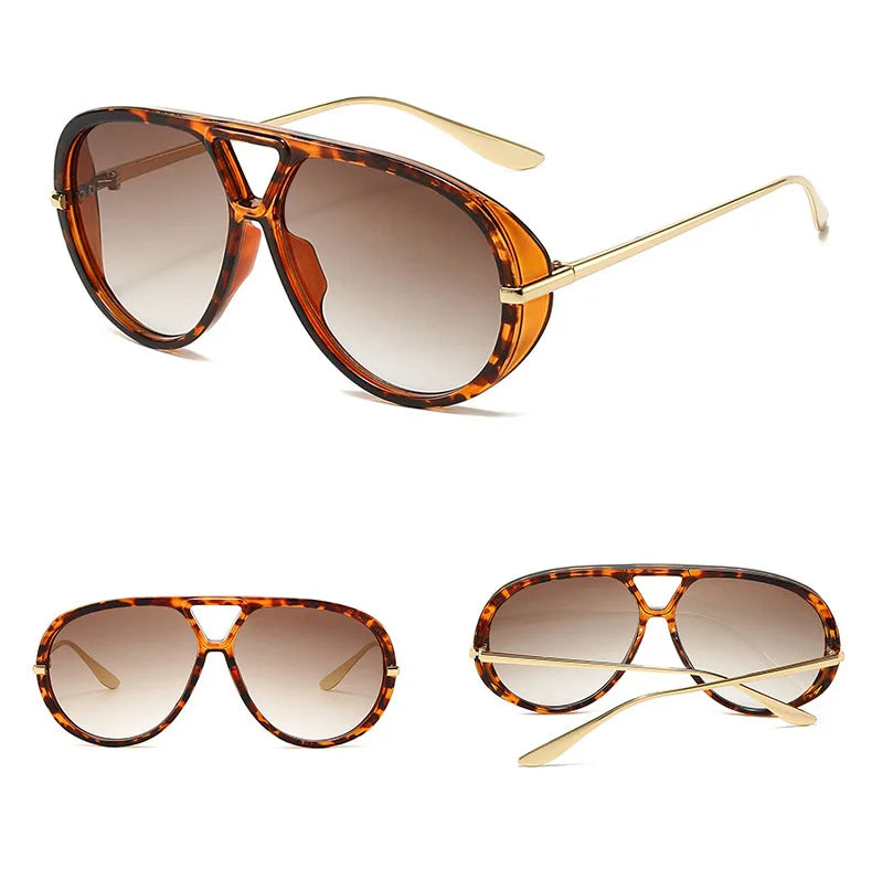 Retro Aviator Sunglasses – UV400 Unisex Pilot Frame Eyewear