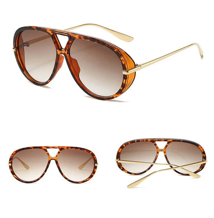 Retro Aviator Sunglasses – UV400 Unisex Pilot Frame Eyewear