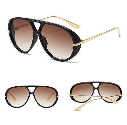 Retro Aviator Sunglasses – UV400 Unisex Pilot Frame Eyewear