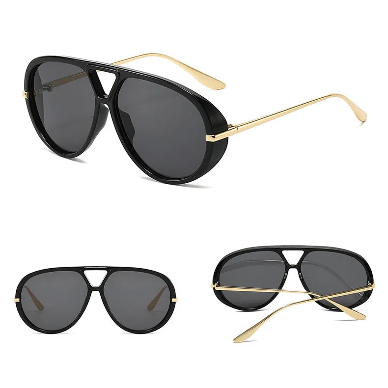 Retro Aviator Sunglasses – UV400 Unisex Pilot Frame Eyewear
