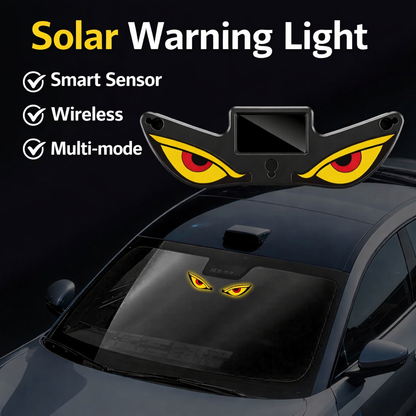 Velo-Pro™ Solar Demon Eye LED Car Light - 180° Stealth Stealth Glow & Type-C Charging