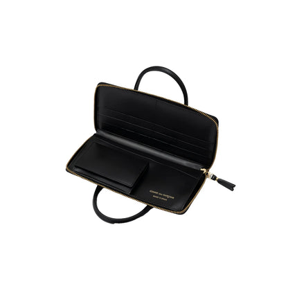 CDG Wallet Handles Line SA0110HA Zip Around Wallet ¨C Black