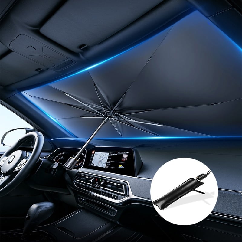 🔥Car Windshield Sun Shade Umbrella – Foldable UV Protection Heat Blocker
