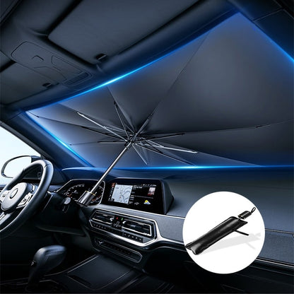 🔥Car Windshield Sun Shade Umbrella – Foldable UV Protection Heat Blocker