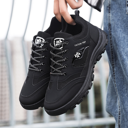 Men's Thickened Sole Elastic Collar Orthopedic Insole Comfortable Outdoor Shoes Casual Shoes