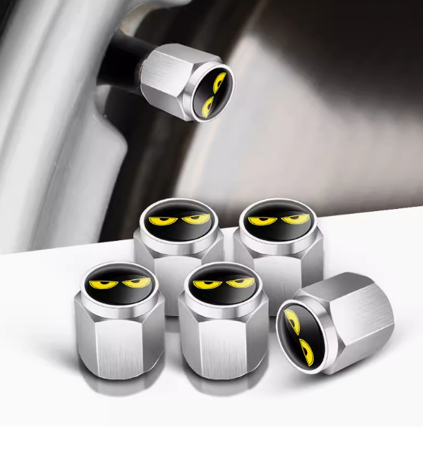 Car Tire Valve Caps – Stylish Wheel Air Valve Covers (4PCS)