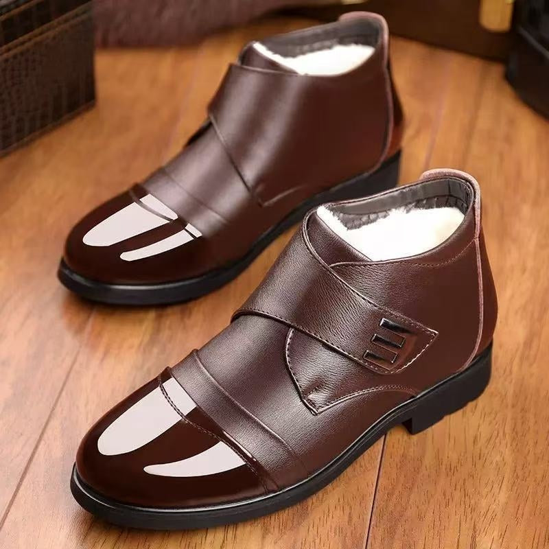 Men‘s Plush Warm Soft  Leather Boots