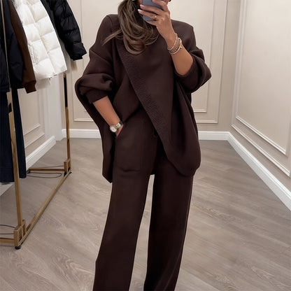 Women's 2-Piece Oversized Sweater & Pants Set🚀Free Shipping